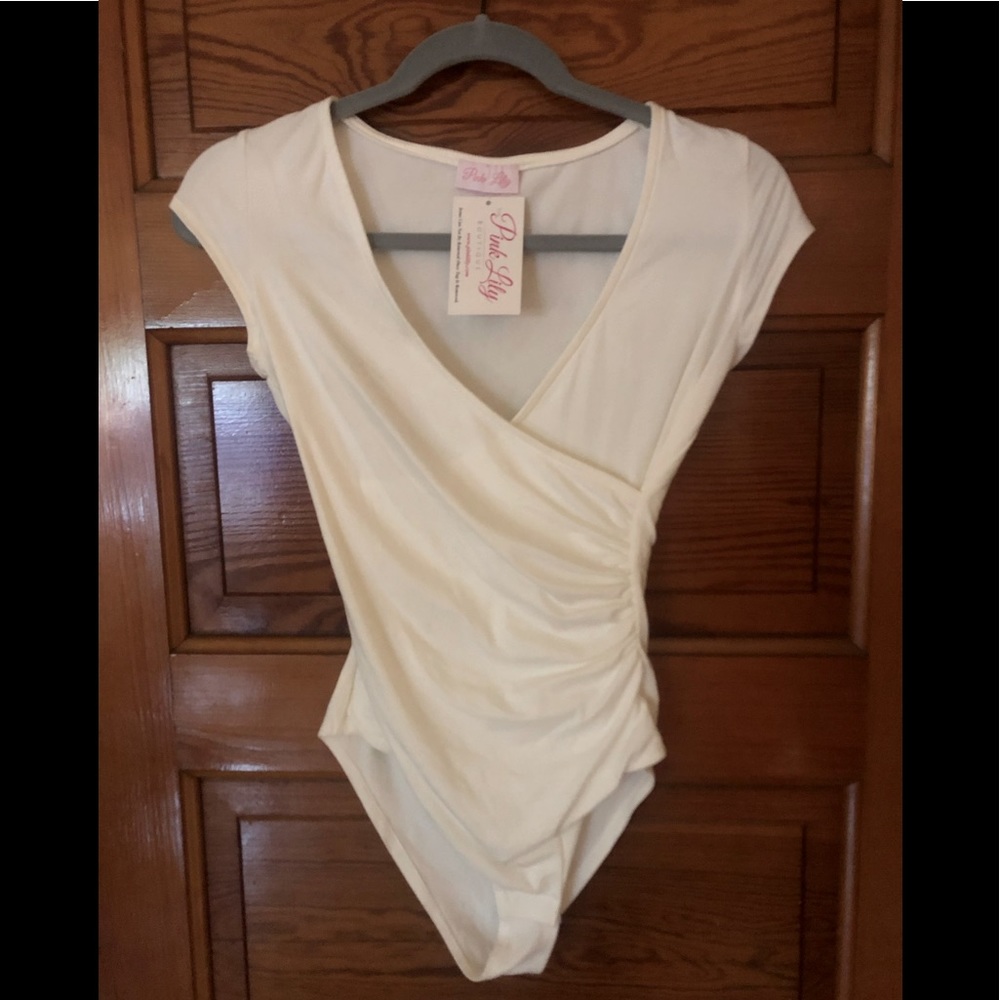 Size small white bodysuit- new with tags